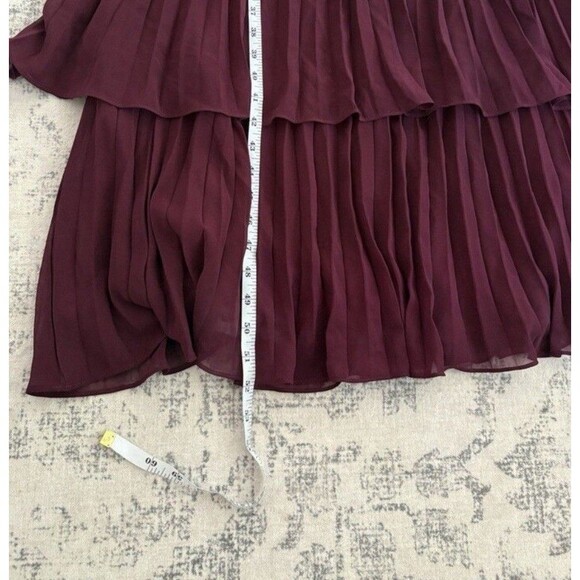 Lulus Seriously Sensational Plum Purple Strapless Tiered Maxi Dress Size XL NWT - Picture 6 of 9